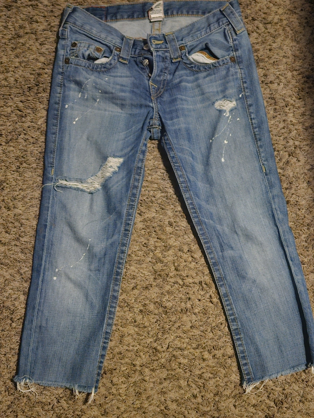 True Religion Cropped Jeans